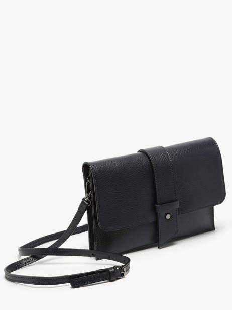 Cross Body Tas Caviar Leder Milano Blauw caviar CA240610 ander zicht 2